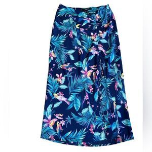 Forever 21 tropical maxi skirt size small